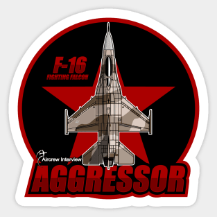 F-16 Aggressor Sticker